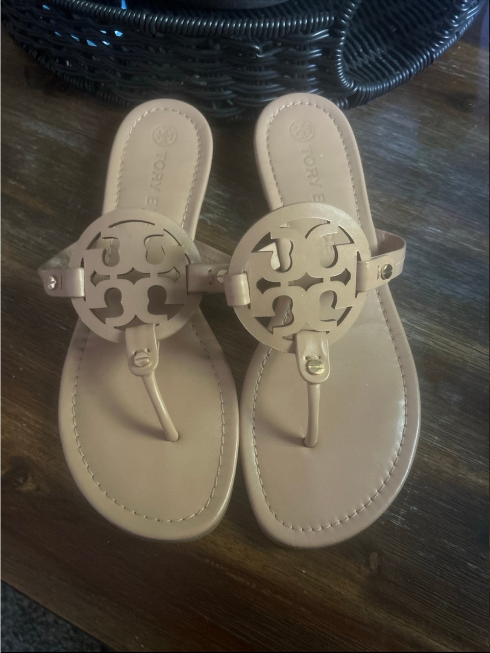 Tory Burch miller in nude Thong Sandals